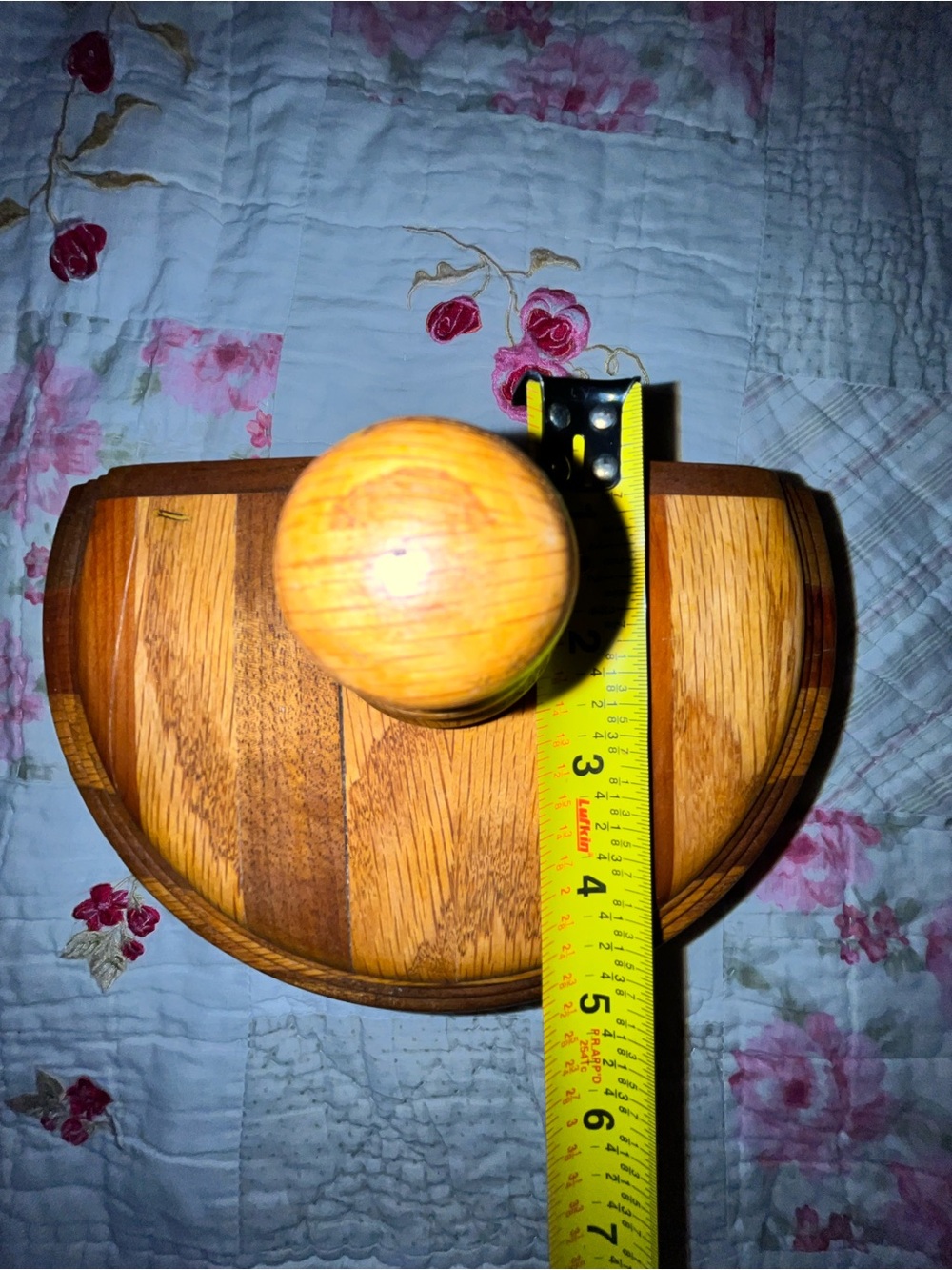 Handcrafted Wooden Half-Moon Trinket Box Hand Turned Half Circle Design - Picture 11 of 16